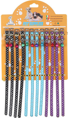 

SRI Polka Dots Collar With Bell For  Pet/Puppy/Cat Cat Everyday Collar(, Multicolor