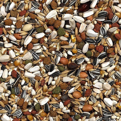 

Birds' Park Bird Food "Mix seed imported" for Macaw, Cockatoo Eclectus & Grey Parrot …NOTE: PACKED IN A SEAL PACKET DIRECTLY IMPORTED FRESH Fruit, Nuts, Rice 2.5 kg Dry Bird Food