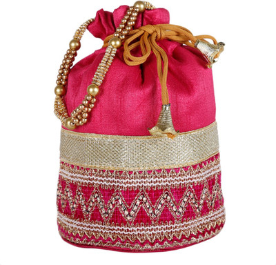 

Ethnic Rajasthan Gota Work Potli(Multicolor)