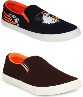 

Adclicks 2-Pair-Combo Loafers For Men(Multicolor