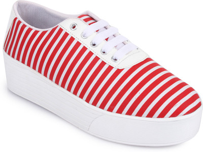 

Vilax Fashionable Sneakers Sneakers For Women(Red, White