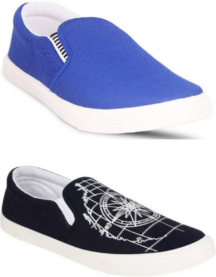 

Adclicks 2-Pair-Combo Loafers For Men(Multicolor