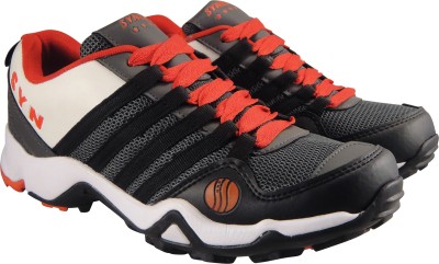 action Synergy Men's TRH0082 GreyBlack/Red Phylon Sole Sports Running Shoes For Men(Red, Grey)