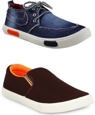 

Adclicks 2-Pair-Combo Loafers For Men(Multicolor
