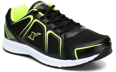 

Sparx SM-347 Running Shoes For Men(Black, Green, Black flourscent green