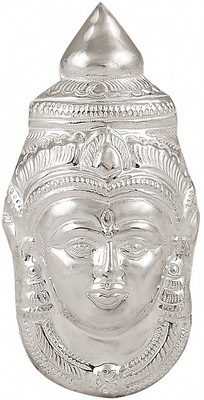 

Arkina Diamonds Amman face Decorative Showpiece - 5 cm(Silver, Silver)
