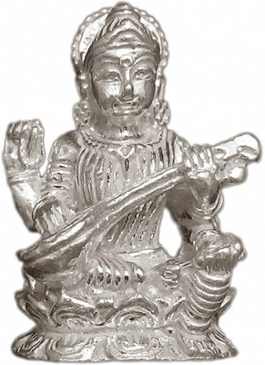 

Arkina Diamonds Saraswati maa Decorative Showpiece - 5 cm(Silver, Silver)