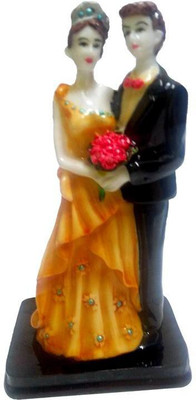 

FABZONE Valentine Romantic Love couple Statue - Handicraft Decorative Home Interior & Table Décor Figurine / Marriage Wedding Anniversary Antique Gift item Decorative Showpiece - 17 cm(Polyresin, Multicolor)
