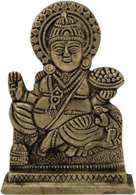 

DivyaMantra Hindu God Kuber Idol Sculpture Statue Murti Decorative Showpiece - 9.5 cm(Alloy, Multicolor)