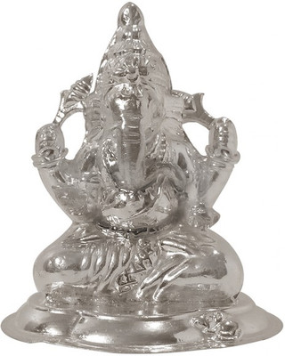 

Arkina Diamonds Light weight ganesha statue Decorative Showpiece - 5 cm(Silver, Silver)