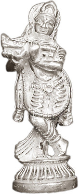 

Arkina Diamonds Lord krishna statue Decorative Showpiece - 5 cm(Silver, Silver)