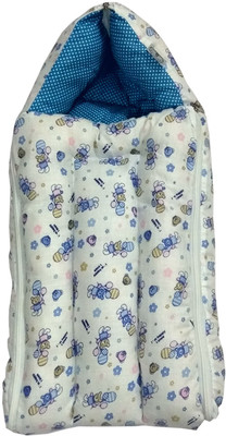 

LITTE HUG Baby Carry Bag Cum Sleeping Bag(Blue, White