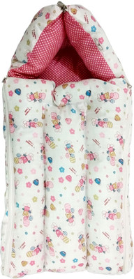 

LITTE HUG Baby Carry Bag Cum Sleeping Bag(Pink, White