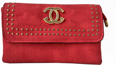 

ALIVE Girls Casual Orange Leatherette Clutch