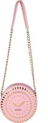 

Horra Women Evening/Party Pink PU Sling Bag