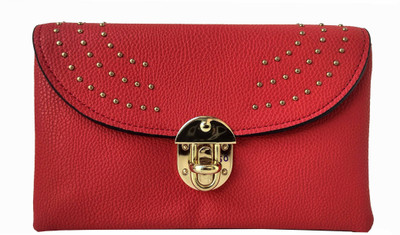 

ALIVE Girls Casual Red Leatherette Clutch