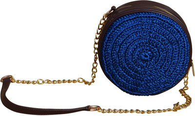 

Wabasta Women Evening/Party Blue PU, Polyester Sling Bag