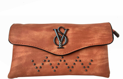 

ALIVE Girls Casual Orange Leatherette Clutch
