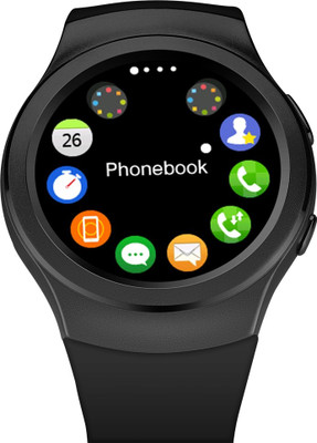 

MOBILE LINK Leno.vo compatible bluetooth smartwatch with camera,sim-card slot and memory card slot Black Smartwatch(Black Strap Free Size)