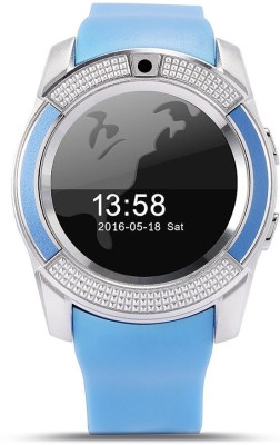 

MOBILE FIT son.y compatible bluetooth smartwatch with camera,sim-card slot and memory card slot Blue Smartwatch(Blue Strap Free Size)