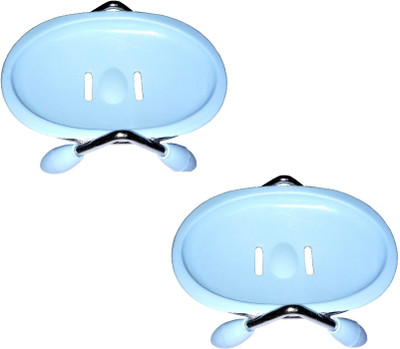 

Truphe Soap Stand Case Holder Dish - Set of 2 (Multicolor)(Sky Blue)