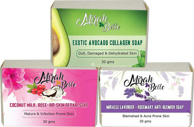 

Mirah Belle Naturals Skin Softening Soaps - Set 9(90 g, Pack of 3)