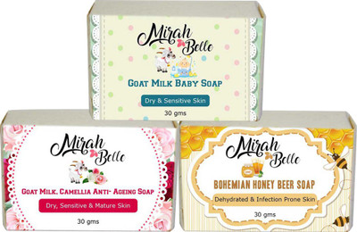 

Mirah Belle Naturals Skin Softening Soaps(90 g, Pack of 3)