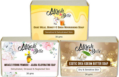 

Mirah Belle Naturals Skin Softening Soaps - Set 2(90 g, Pack of 3)