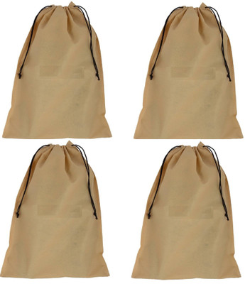 

Addyz Pack of 4 Shoe Pouch Shoe Cover Shoe Kit (Beige)(Beige)
