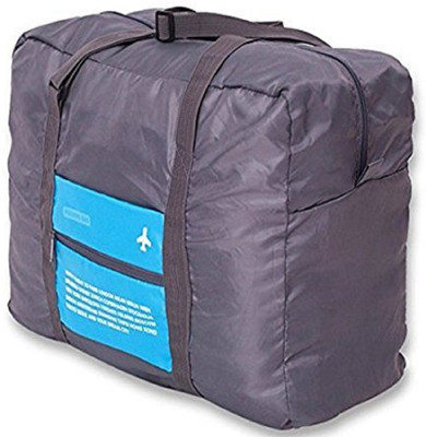 

ShopAis Happy Flight Folding Waterproof Multipurpose Travel Bag(Blue, Grey)