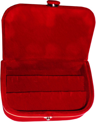 

Funkroo maroon earring box ear ring vanity folder Pack of 1 Makeup Vanity Box(Maroon)