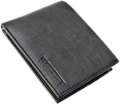 

Wenzest Men Black Artificial Leather Wallet(10 Card Slots)
