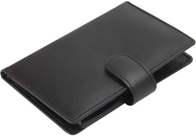 

Wildmount Men Black Genuine Leather Document Holder(4 Card Slots)