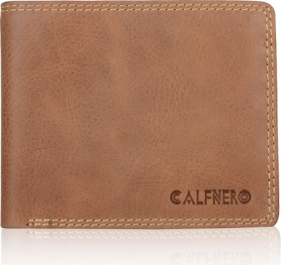 

Calfnero Men Brown Genuine Leather Wallet(8 Card Slots)