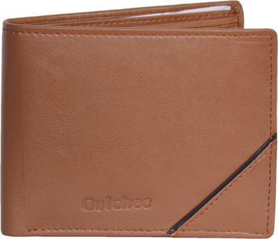 

Gulchee Men Tan Genuine Leather Wallet(7 Card Slots)