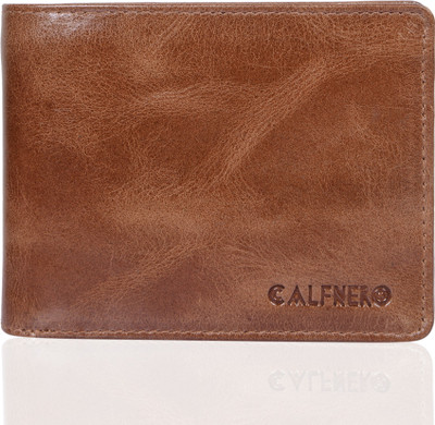 

Calfnero Men Brown Genuine Leather Wallet(3 Card Slots), Camel
