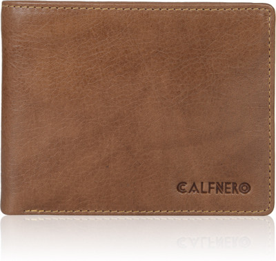 

Calfnero Men Brown Genuine Leather Wallet(6 Card Slots)