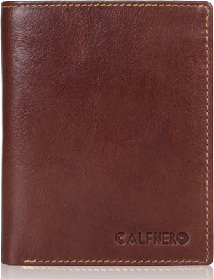 

Calfnero Men Tan Genuine Leather Wallet(4 Card Slots)
