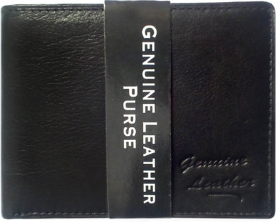 

RK ENTERPRISES Men Black Genuine Leather Wallet(4 Card Slots)