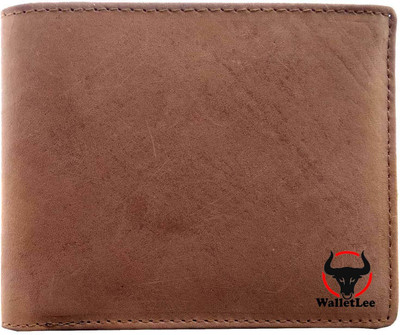 

WalletLee Men Brown Genuine Leather Wallet(5 Card Slots)