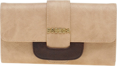 

Esbeda Women Beige Artificial Leather Wallet(8 Card Slots), Beige-brown