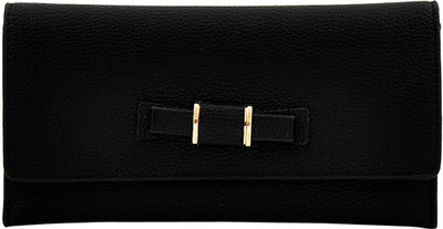 

Mark & Keith Women Evening/Party Black Artificial Leather Wallet(10 Card Slots)