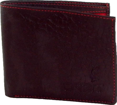 

Orbit Men Brown, Red Genuine Leather, Fabric Wallet(3 Card Slots)