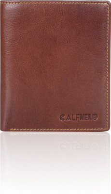 

Calfnero Men Tan Genuine Leather Wallet(4 Card Slots)