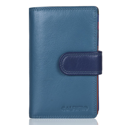 

Calfnero Women Green Genuine Leather Wallet(15 Card Slots), Green multi