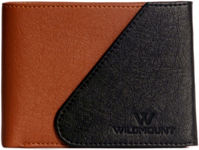 

wildmount Boys Tan, Black Artificial Leather Wallet(6 Card Slots), Black;tan