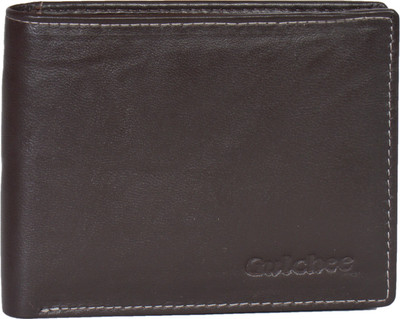 

Gulchee Men Brown Genuine Leather Wallet(8 Card Slots)