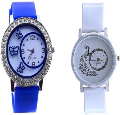 LEBENSZEIT New Latest Fashion Blue White Passion Combo Women Watch Watch  - For Girls   Watches  (LEBENSZEIT)