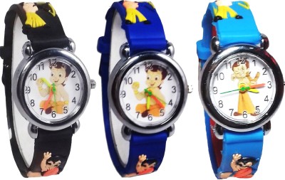 Arihant Retails Chota Bheem Kids Watch AR-18 (Also best for Birthday gift and return gift for kids) Pack of 3, Watch  - For Boys & Girls   Watches  (Arihant Retails)