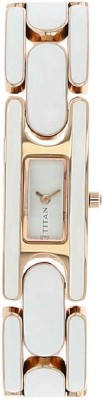 Titan White Dial Stainless Steel Analog Watch  - For Girls   Watches  (Titan)